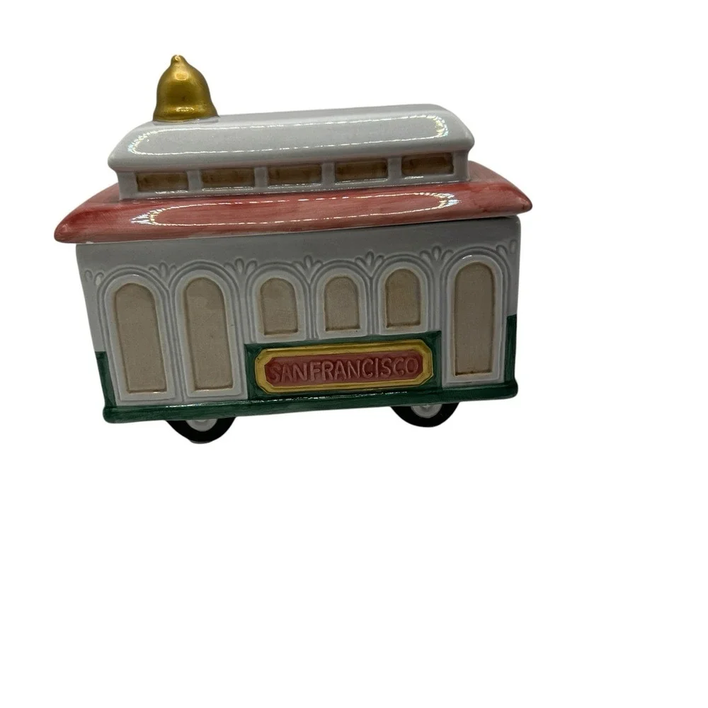 JKL 375 San Francisco Trolley Cookie Jar Ceramic Inspired By Powell-Hyde‎ line
